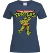 Жіноча футболка Ninja Turtles Мікеланджело Темно-синій фото