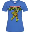 Жіноча футболка Ninja Turtles Мікеланджело Яскраво-синій фото