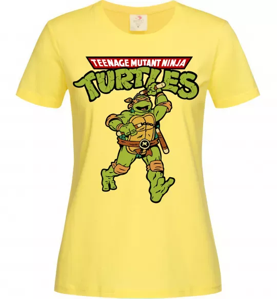 Жіноча футболка Ninja Turtles Мікеланджело Лимонний фото
