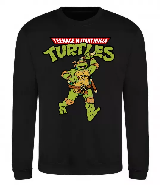 Свитшот Ninja Turtles Мікеланджело Черный фото