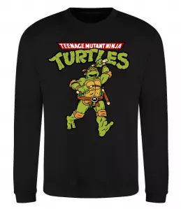 Свитшот Ninja Turtles Мікеланджело Черный фото