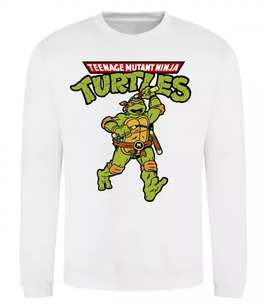 Свитшот Ninja Turtles Мікеланджело Белый фото