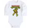 Детский боди Ninja Turtles Мікеланджело Белый Детский боди Ninja Turtles Мікеланджело Белый фото