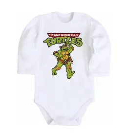 Детский боди Ninja Turtles Мікеланджело Белый фото
