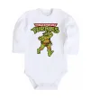 Детский боди Ninja Turtles Мікеланджело Белый фото