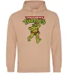 Мужская толстовка (худи) Ninja Turtles Мікеланджело Песочный фото