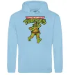 Мужская толстовка (худи) Ninja Turtles Мікеланджело Голубой фото