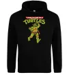 Женская толстовка (худи) Ninja Turtles Мікеланджело Черный фото