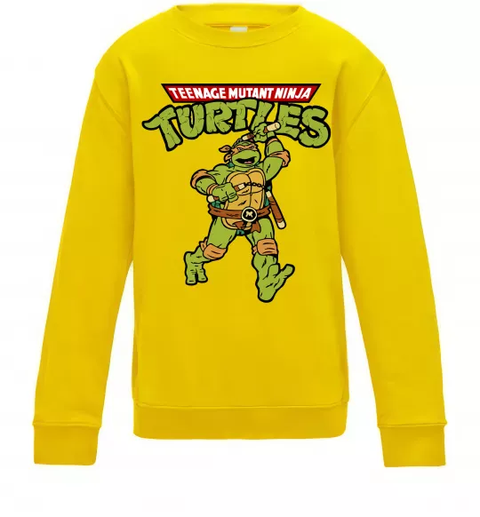 Детский Свитшот Ninja Turtles Мікеланджело Солнечно желтый фото