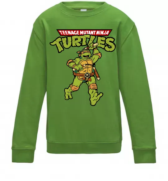 Детский Свитшот Ninja Turtles Мікеланджело Лаймовый фото