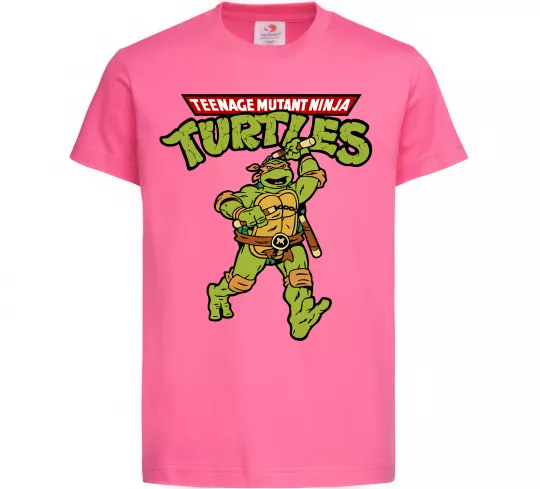 Детская футболка Ninja Turtles Мікеланджело Ярко-розовый фото