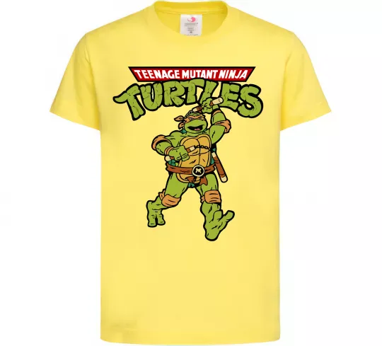 Детская футболка Ninja Turtles Мікеланджело Лимонный фото