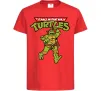 Детская футболка Ninja Turtles Мікеланджело Красный фото