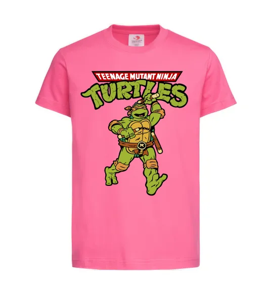Детская футболка Ninja Turtles Мікеланджело Ярко-розовый фото