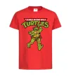 Детская футболка Ninja Turtles Мікеланджело Красный фото