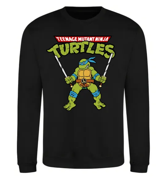 Свитшот Leonardo Ninja Turtles Черный фото