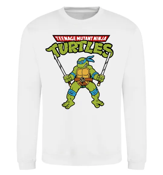 Свитшот Leonardo Ninja Turtles Белый фото