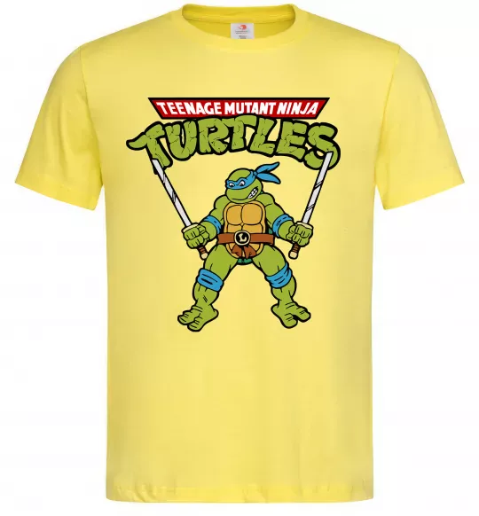Чоловіча футболка Leonardo Ninja Turtles Лимонний фото