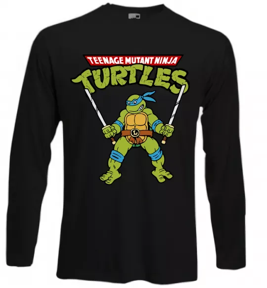 Лонгслів Leonardo Ninja Turtles Чорний фото