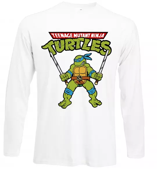 Лонгслів Leonardo Ninja Turtles Білий фото