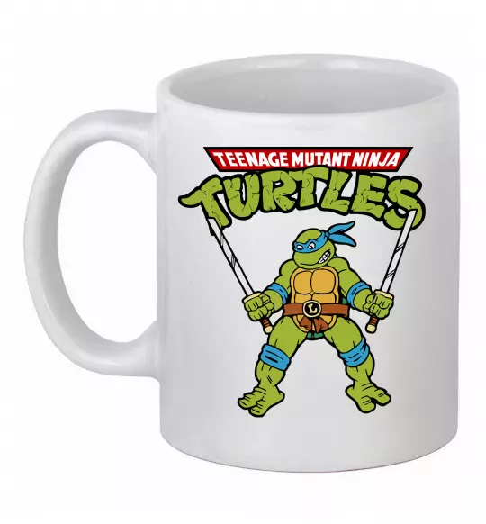 Чашка керамічна Leonardo Ninja Turtles Білий фото