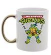 Чашка з кольоровою ручкою Leonardo Ninja Turtles Золото фото