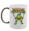 Чашка з кольоровою ручкою Leonardo Ninja Turtles Срібло фото