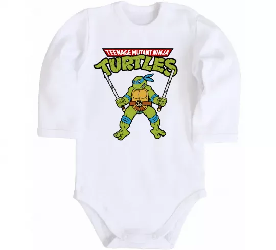 Дитячий бодік Leonardo Ninja Turtles Білий фото