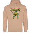 Чоловіча толстовка (худі) Leonardo Ninja Turtles Пісочний фото