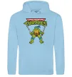 Мужская толстовка (худи) Leonardo Ninja Turtles Голубой фото