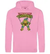 Женская толстовка (худи) Leonardo Ninja Turtles Розовый фото