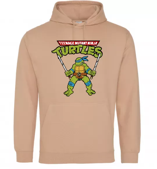 Жіноча толстовка (худі) Leonardo Ninja Turtles Пісочний фото