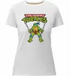 Жіноча преміум футболка Leonardo Ninja Turtles Білий фото