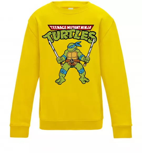 Дитячий світшот Leonardo Ninja Turtles Сонячно жовтий фото