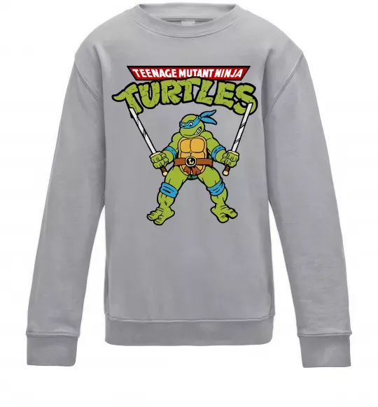 Дитячий світшот Leonardo Ninja Turtles Сірий меланж фото