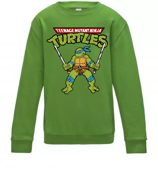 Дитячий світшот Leonardo Ninja Turtles Лаймовий фото