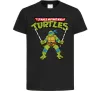 Дитяча футболка Leonardo Ninja Turtles Чорний фото