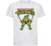 Дитяча футболка Leonardo Ninja Turtles Білий фото