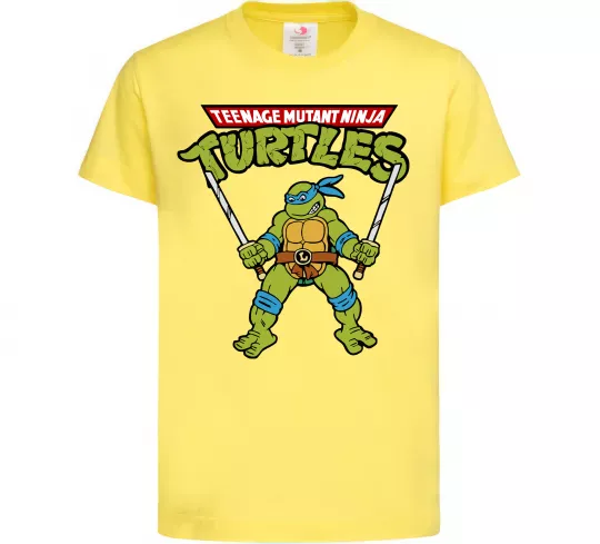 Дитяча футболка Leonardo Ninja Turtles Лимонний фото