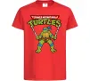 Дитяча футболка Leonardo Ninja Turtles Червоний фото