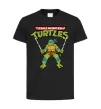 Детская футболка Leonardo Ninja Turtles Черный фото