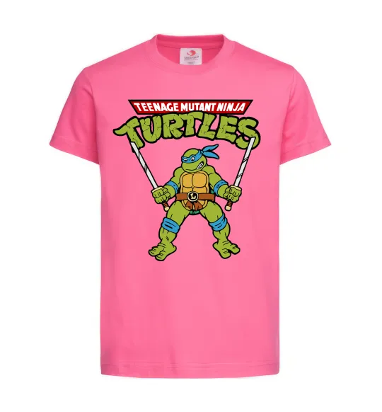 Детская футболка Leonardo Ninja Turtles Ярко-розовый фото