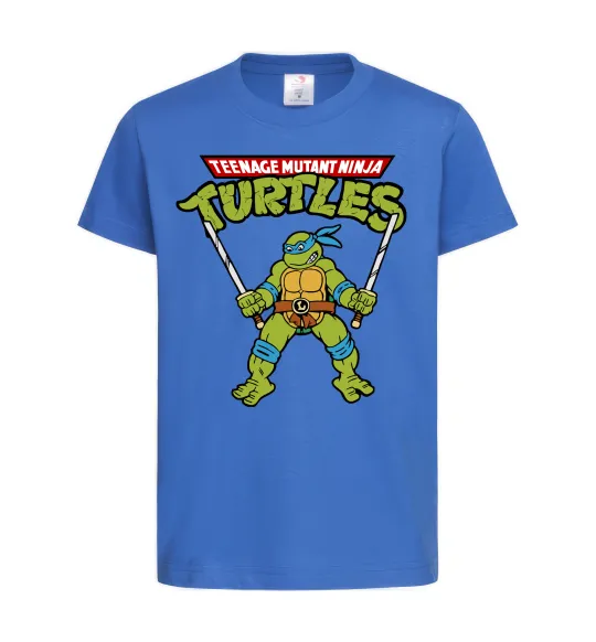 Детская футболка Leonardo Ninja Turtles Ярко-синий фото