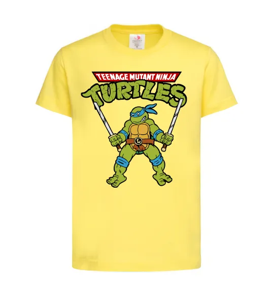 Детская футболка Leonardo Ninja Turtles Лимонный фото