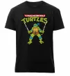 Чоловіча преміум футболка Leonardo Ninja Turtles Чорний фото