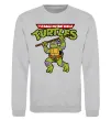Свитшот Ninja turtles Donatello Серый меланж фото