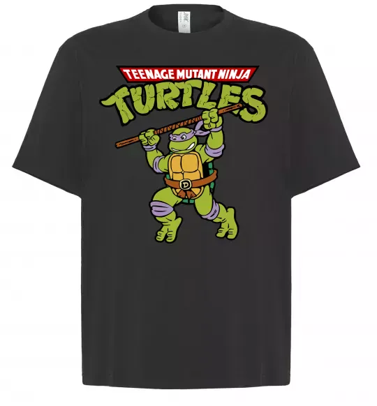 Футболка Оверсайз Ninja turtles Donatello Чорний фото