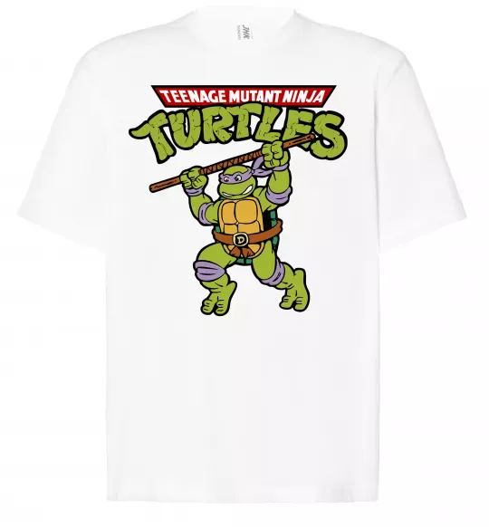 Футболка Оверсайз Ninja turtles Donatello Білий фото