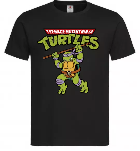 Чоловіча футболка Ninja turtles Donatello Чорний фото
