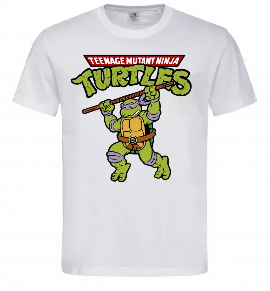 Чоловіча футболка Ninja turtles Donatello Білий фото